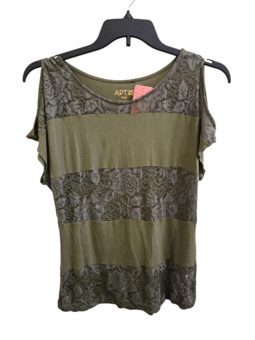 Very Good L green Apt. 9 Blouse
